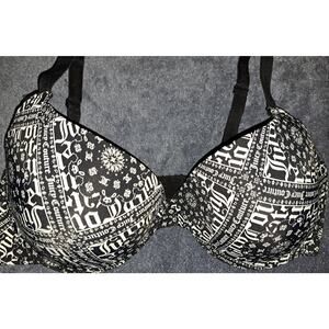 Womens Juicy Couture Black Bra 36D